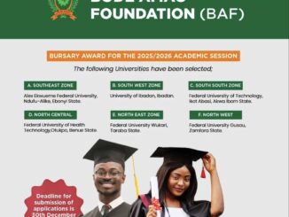 BODE AMAO BURSARY AWAD